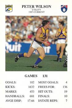 1994 The Great Footy Card Game #NNO Peter Wilson Front